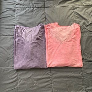 Lane Bryant Women’s Plus Size 22/24 3x Set of 2 Slub Knit Cotton T-Shirts